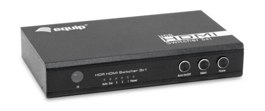 Equip 332725, Hdmi, Aluminium, Sort, 60 Hz, 3840 X 2160, 7.1 Kanaler