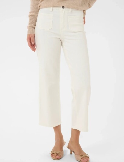 Kaffe Kabrook Cropped Hw Jeans Cream 29