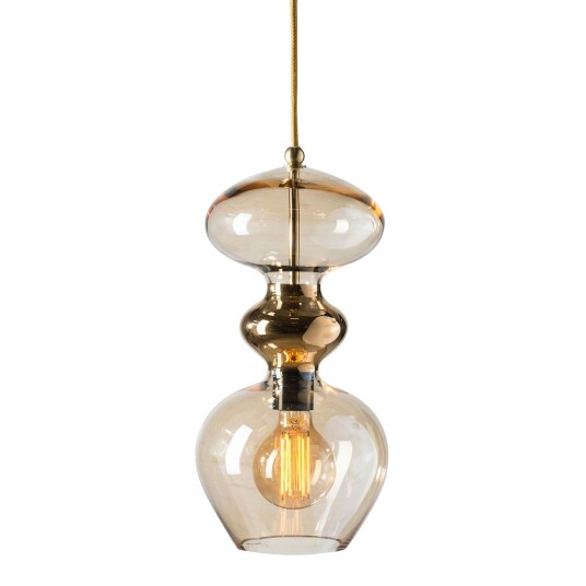 Futura Taklampe Ø18 cm Golden Smoke