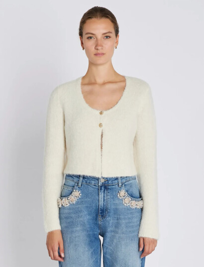Bruuns Bazaar Syringabberika Knit Bolero - Cream - S