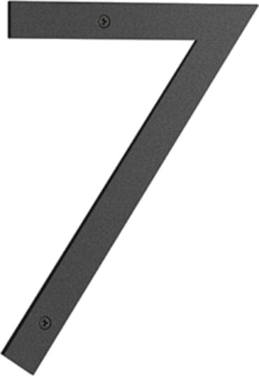 Beslagsboden Nordic Husnummer 0-9 Matt Svart 23 cm