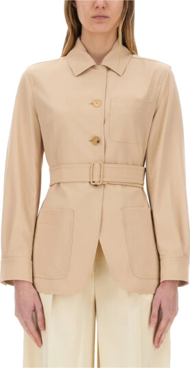 Max Mara Dame Jakker Beige M,