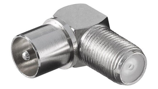 Pro Angle adapter: F female > Coaxial male 90°