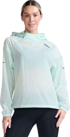 2XU Women's Aero Anorak XS, Glacier/Black Reflective 2XU Women's Aero Anorak XS, Glacier/Black Reflective