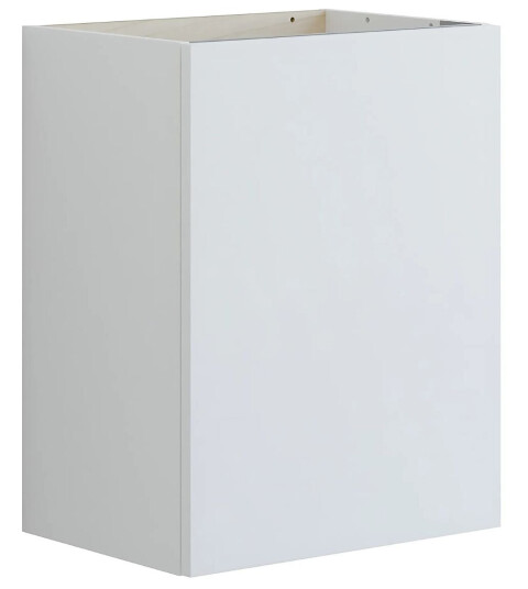 Dansani Inzo Urban Glatt Servantskap Slim 1 Dør B50xh64xd35cm Hvit Matt / Høyre Hengslet