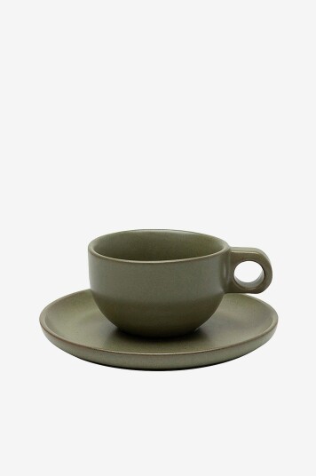 Serax - Cappuccinokopp + underkop av Sergio Herman 4-pakning - Grønn Serax - Cappuccinokopp + underkop av Sergio Herman 4-pakning - Grønn