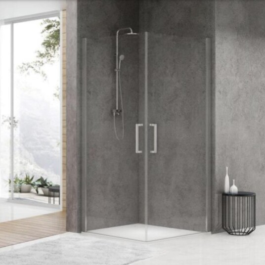 Sanipro Town Slagdør Krom / 90cm