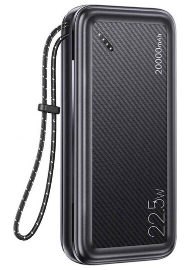 Powerbank 20000Mah Pb60 22,5W 2Xusb Qc3.0 + Usb-C Pd3.0 + Micro Usb Eksternt Batteri Hurtiglading Usams Us-Cd168 Svart
