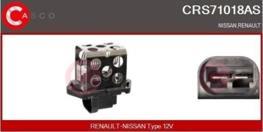 CASCO CRS71018AS Formotstand, kjølevifte for el-motor CASCO CRS71018AS Formotstand, kjølevifte for el-motor