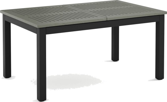 Monaco uttrekkbart utendørsbord 150–250x90 cm Svart/Grå Monaco uttrekkbart utendørsbord 150–250x90 cm Svart/Grå