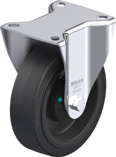 Blickle 611038 B-Poev 125Kad Faste Hjul, Hjuldiameter 125 Mm, Maks. 250 Kg, 1 Stk