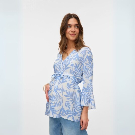 Mamalicious   Mammatopp Jenny White/ Bel Air Blue   M