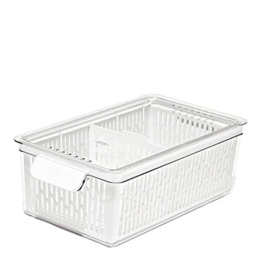 Oxo Oppbevaringsboks til kjøleskap 32x12 cm klar/hvit Oxo Oppbevaringsboks til kjøleskap 32x12 cm klar/hvit