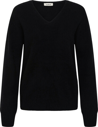 Soaked Slsida Seamless V Neck Pullover Black L