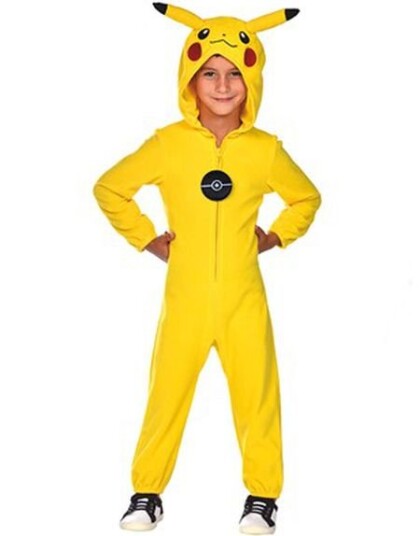 Amscan Lisensiert Pikachu Kigurumi Kostyme til Barn 4 6 ÅR