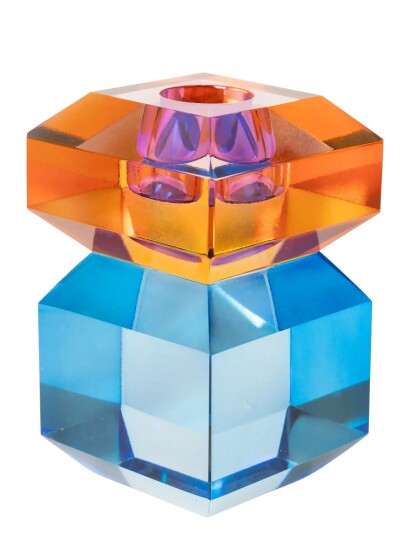 C"est Bon Crystal Candle Holder Multi/patterned H10CM C"est Bon Crystal Candle Holder Multi/patterned H10CM