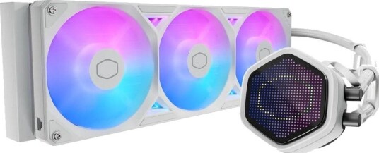 Cooler Master MasterLiquid 360 Atmos II Pixel LED CPU Vannkjøler 360mm Hvit