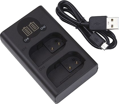 Extra Digital Lader til Panasonic DMW-BLK22, Dobbel