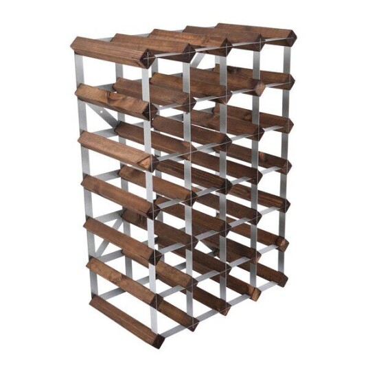 The Swedish Wine Rack Factory Vinstativ 30 flasker montert mørk eik The Swedish Wine Rack Factory Vinstativ 30 flasker montert mørk eik