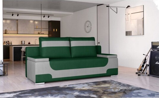 Sofa Eltap Area 200x90x92 cm Monolith 37 Monolith 84 Grønn Lys Grå