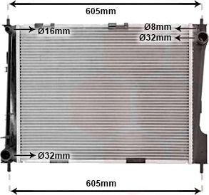 VAN WEZEL 43002371 Radiator motorkjøling