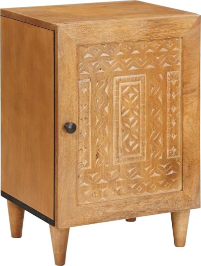 Baderomsskap Lysebrun 38 x 33.5 x 160 cm Massiv mangotre