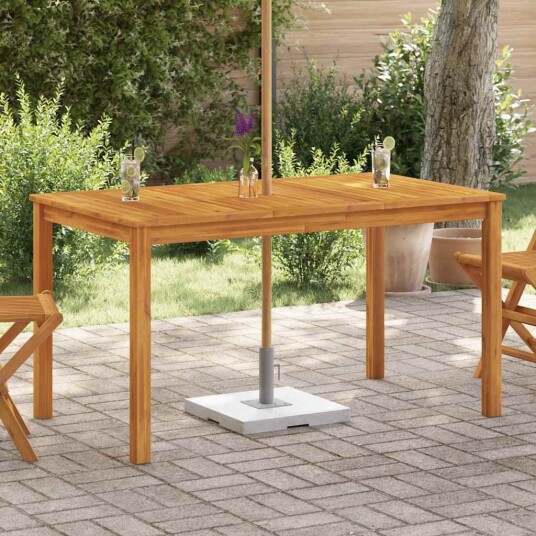vidaXL Hagebord 140x80x74 cm heltre akasie