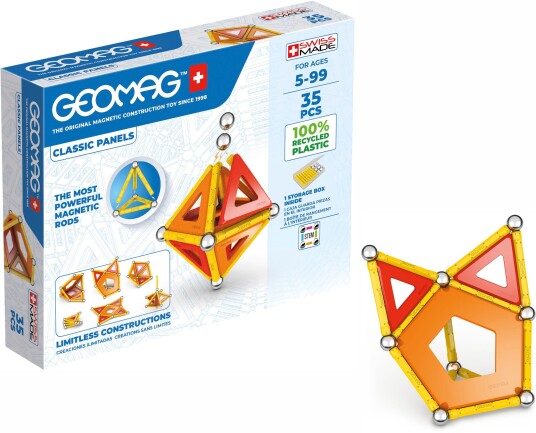 Byggesett Geomag klassisk 35 paneler Byggesett Geomag klassisk 35 paneler