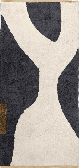 Mette Ditmer Figura gulvteppe 150x70 cm mørkegrå