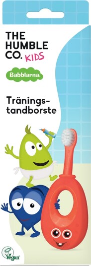 THE HUMBLE Co. Baby Treningstannbørste Babblarna RØD