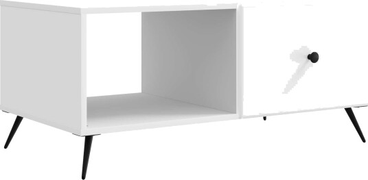 Kaffebord Hvit 90 x 50 x 40 cm Konstruert tre