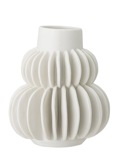 Bloomingville Vase Hvid Stentøj White H14CM