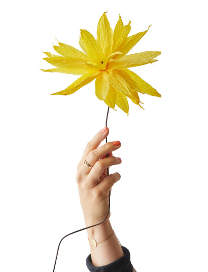 Studio About Paper Flower   Yellow   L:46.0CM