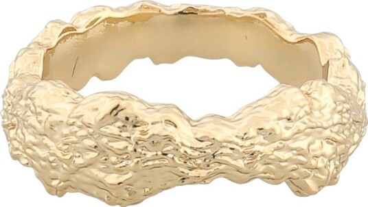 SNÖ Of Sweden Rio Irregular Ring Plain Gold M