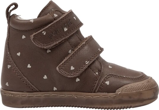 Pom Pom Pmpru Sneaker Wool Boot Aop   DARK BROWN HEART AOP   28