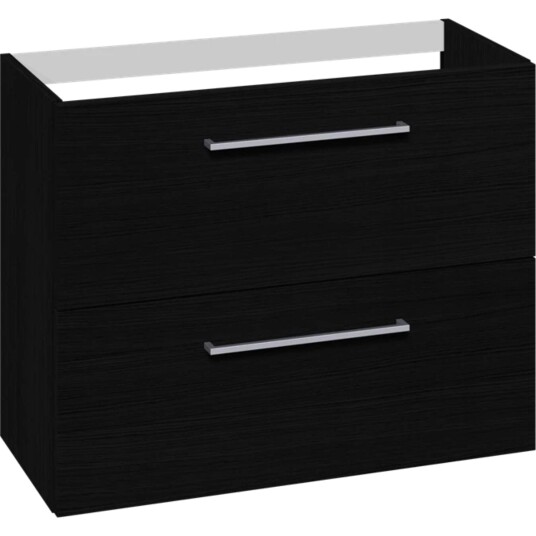 1904 Voss Slim Servantskap med 2 Skuffer Svart eik / 80cm GRO-7041043