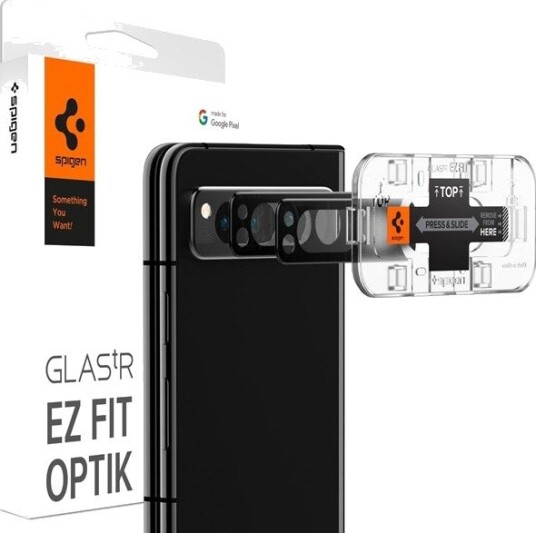 Spigen Glass EZ Fit Optik Pro 2 Pack - black - Google Pixel Fold