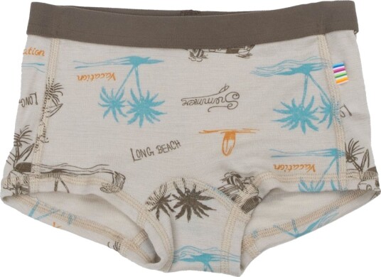 Joha Hipsters Ull/Silke Beige m. Trykk Joha 140 Hipsters
