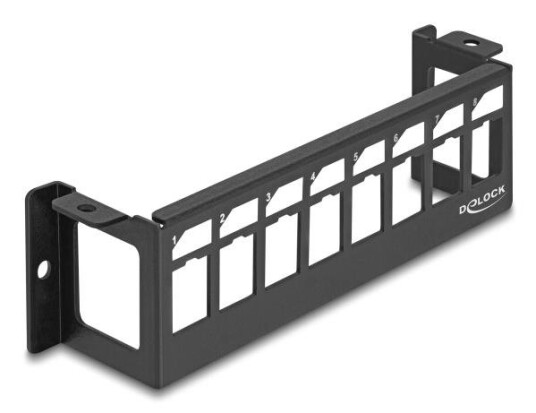 Delock Keystone Holder 8 Port Panel Struktur Horisontal Delock Keystone Holder 8 Port Panel Struktur Horisontal