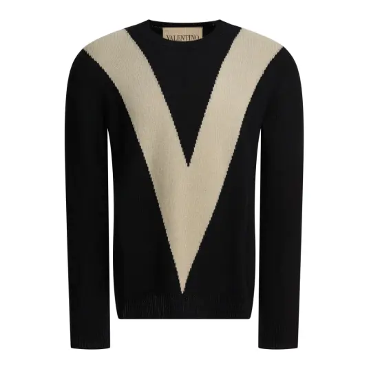 Valentino Herre Strikkevarer Svart M,