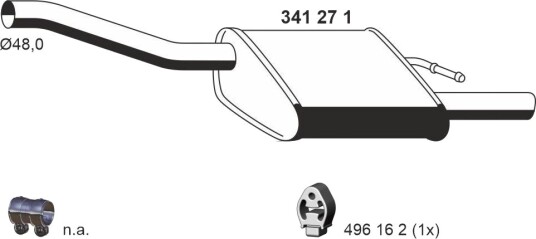 Bakre eksospotte ERNST 341271 Bakre eksospotte ERNST 341271