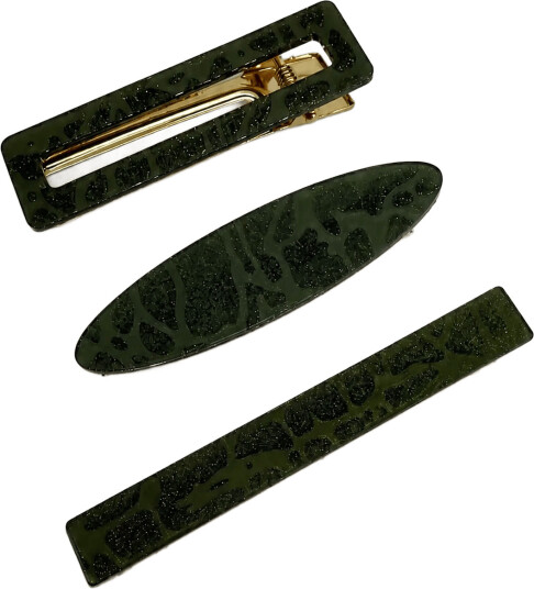 Pipol"s Bazaar Molly Hair Pin Set Green 3 Pcs Green ONE SIZE Pipol"s Bazaar Molly Hair Pin Set Green 3 Pcs Green ONE SIZE