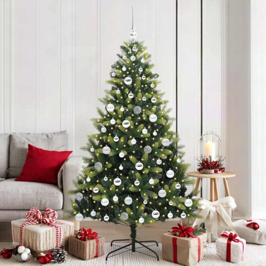 Kunstig hengende juletre med 300 LED lamper grønn 180 cm Kunstig hengende juletre med 300 LED lamper grønn 180 cm