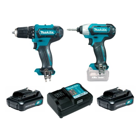 Makita CLX224X Batteridrevet Verktøysett Med Batteri 10 8V Makita CLX224X Batteridrevet Verktøysett Med Batteri 10 8V