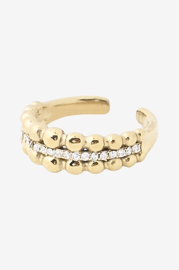 IOAKU Ring Bubble Pavé Ring 7 Gull IOAKU Ring Bubble Pavé Ring 7 Gull