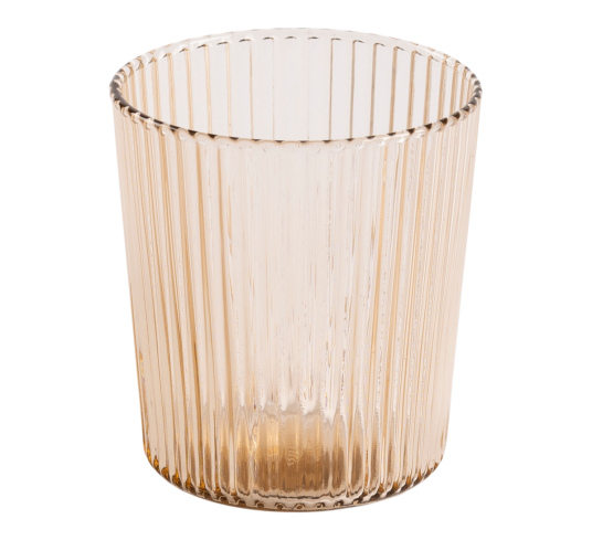Paveau Ribbed Elegance glass Bells 25 cl beige Paveau Ribbed Elegance glass Bells 25 cl beige