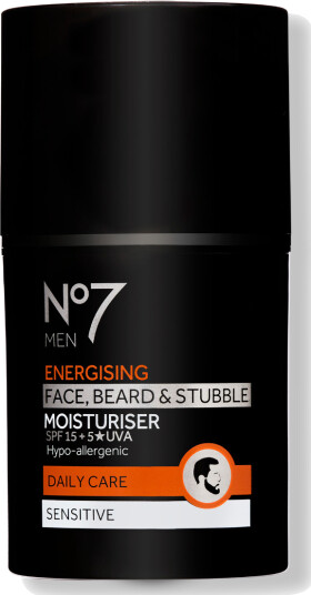 No7 Men Energising Face Beard & Stubble Moisturiser SPF15 50ml
