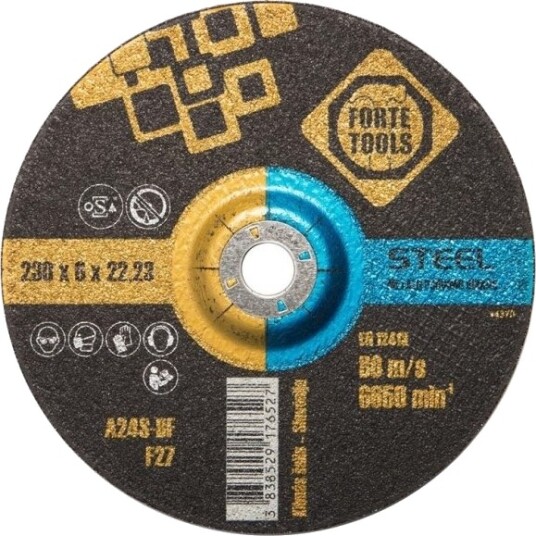 Forte_Tools Slipeplate 230X6,5X22,23 Mmforte Too