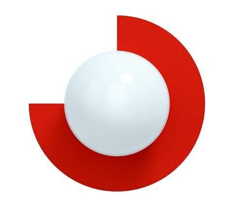 Swedish Ninja - Candy Little Circle 270 S Vegglampe Strawberry Red Swedish Ninja