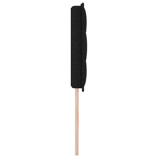 Hodegavl med Linjer Design Svart 160 cm Stoff